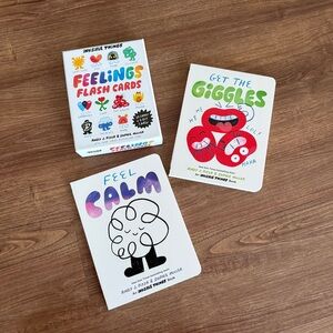 Invisible Things Feelings Flash Cards and Giggle & Calm Books Set